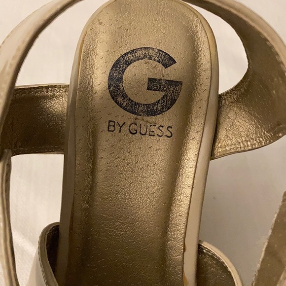 Guess- Wedge/Platform Cork Nude Sandals - Picture 11 of 14